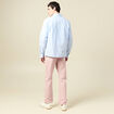 Chemise en coton manches longues bleu ciel homme