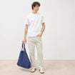 T-shirt en coton manches courtes blanc homme