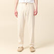 Pantalon chino droit beige homme