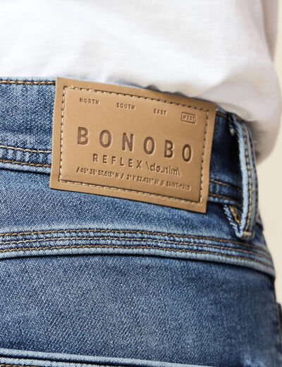 Jeans straight homme denim stone homme