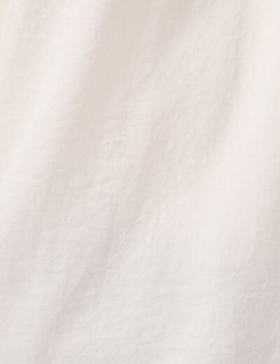 Blouse satin éco-responsable ecru femme