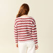 Pull manches longues vieux rose femme
