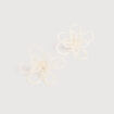 Boucles d'oreilles ecru femme