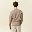 Pull manches longues vert kaki homme