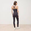 Leggings gris fonc&eacute; femme