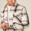 Surchemise manches longues camel homme