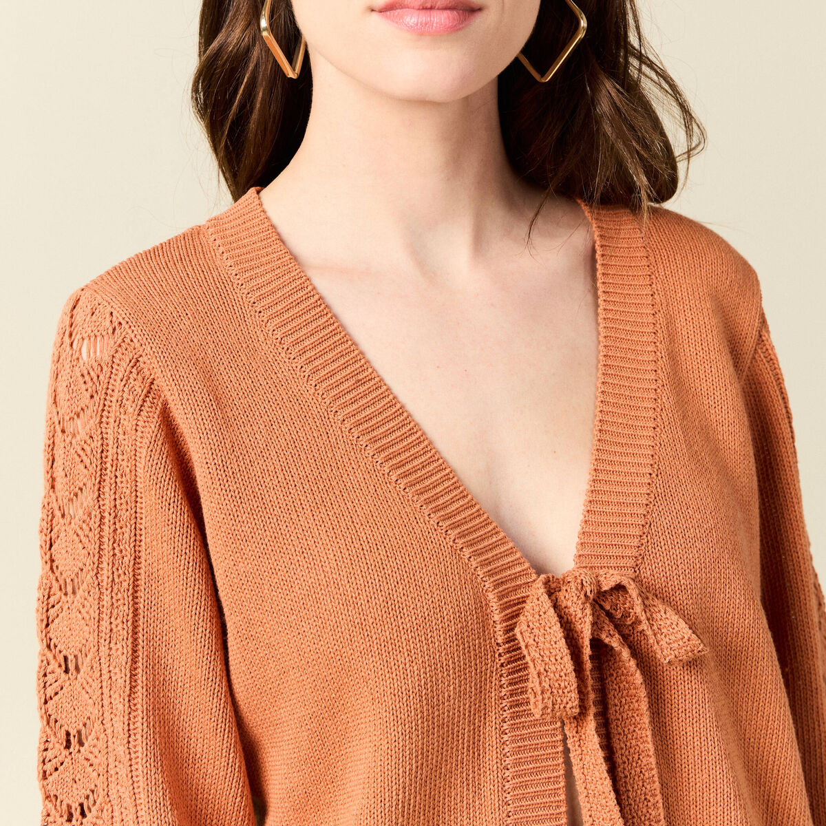 Gilet éco-responsable rouge foncé femme