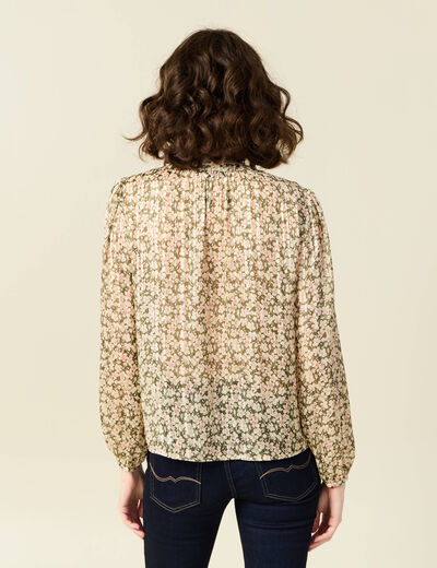 Chemise éco-responsable vert kaki femme