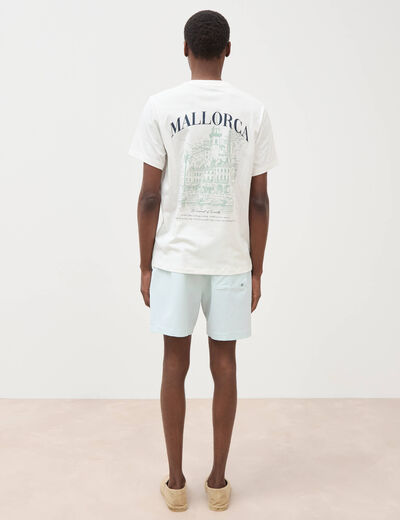 T-shirt en coton ecru homme