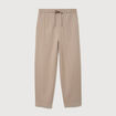 Pantalon large longueur 32 taupe homme