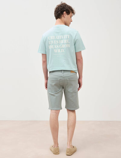 Bermuda vert clair homme