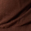 Gilet droit court manches longues marron fonc&eacute; femme