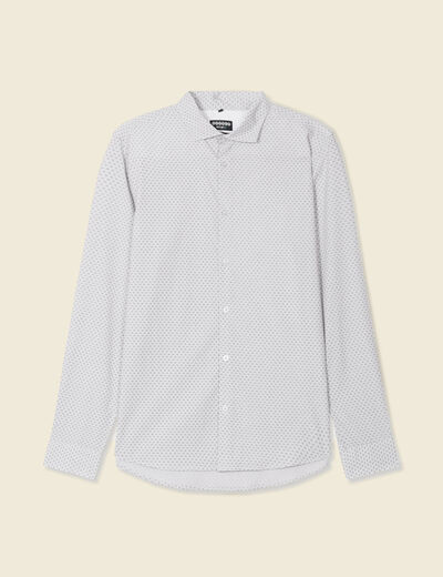 Chemise manches longues gris homme
