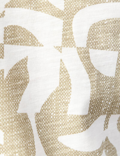 T-shirt manches courtes beige homme