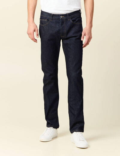 Jeans straight fabriqué en France denim brut rinse homme