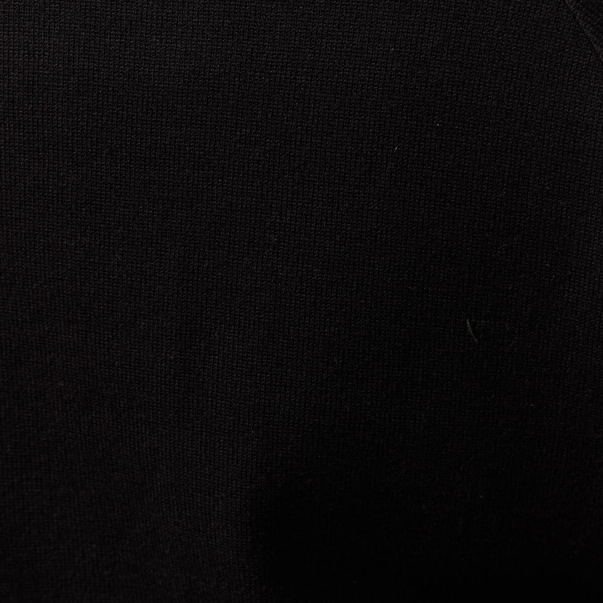 Pull col rond manches longues noir femme