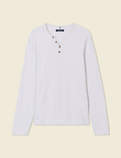 Pull manches longues ecru homme