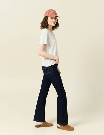 T-shirt manches courtes bleu clair femme