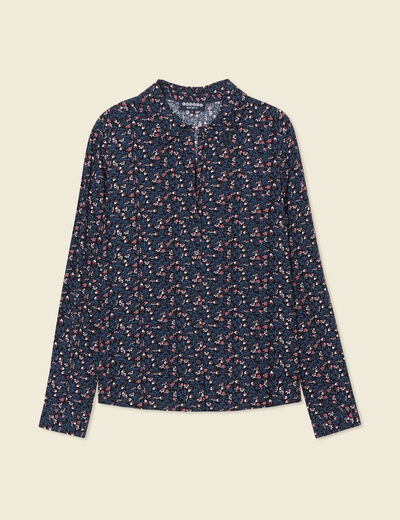 Chemise manches longues noir femme
