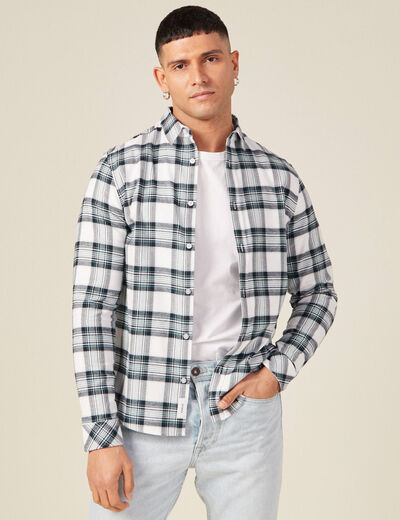 Chemise éco-responsable ecru homme