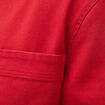 Surchemise droite en coton rouge fonc&eacute; homme