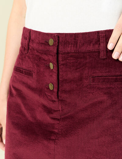 Jupe bordeaux femme