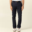 Pantalon chino straight bleu marine homme