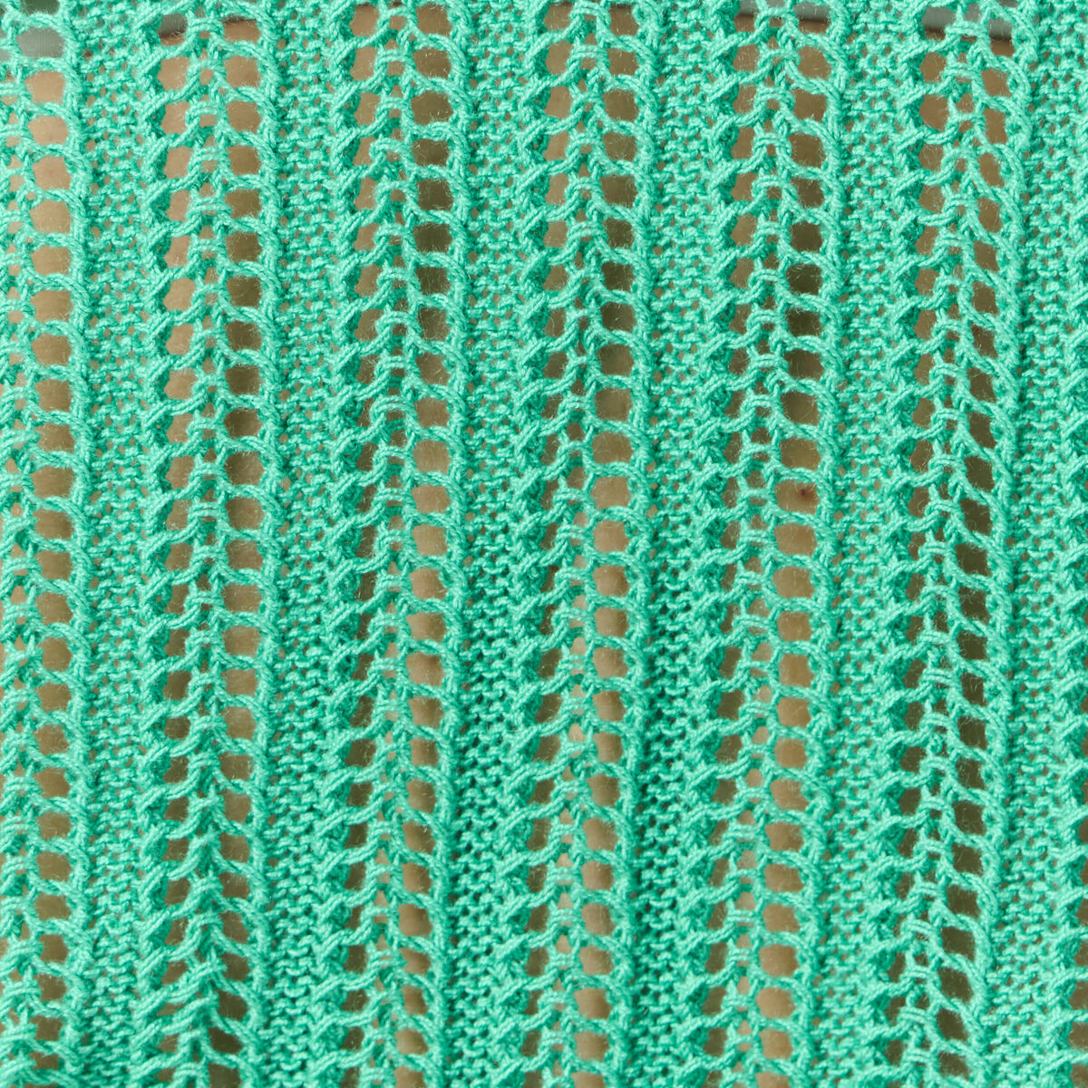 Pull ajouré éco-responsable vert menthe femme