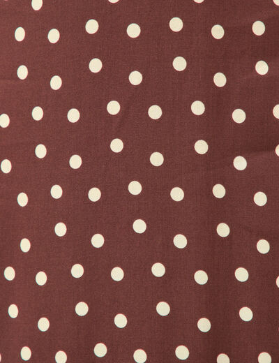 Jupe fluide marron femme
