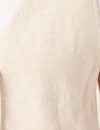 Veston éco-responsable sable femme