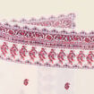 Foulard satin&eacute; ecru femme