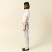 Jeans girlfriend 5 poches denim snow bleu femme