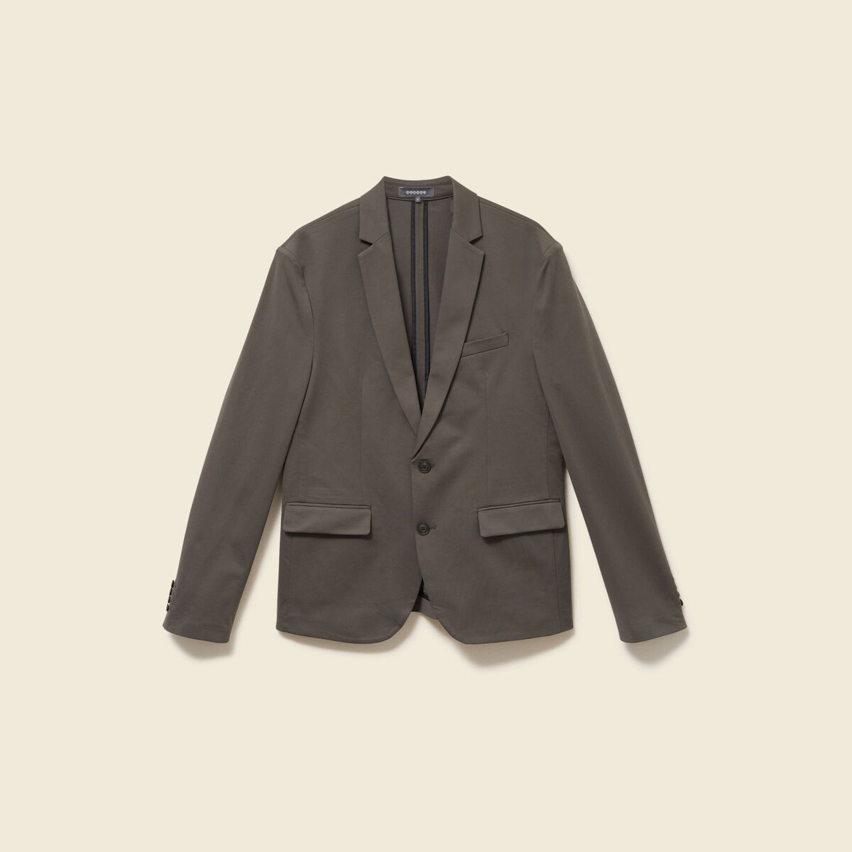 Veste blazer stretch vert fonc&eacute; homme