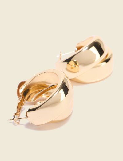 Boucles d'oreilles couleur or femme