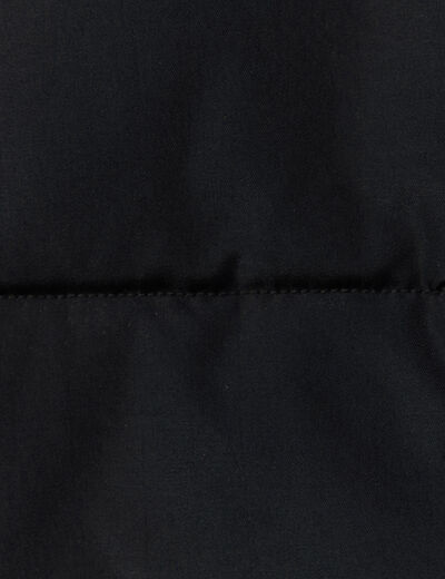 Doudoune à capuche noir femme