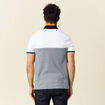 Polo cintr&eacute; manches courtes bleu marine homme