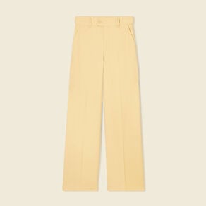 pantalon city large a pinces beige femme Pantalon city large à pinces beige femme