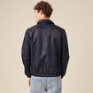 Veste broderie bas resserr&eacute; bleu marine homme