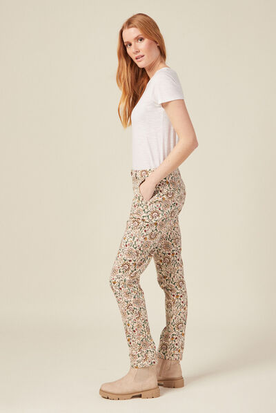 Pantalon chino Instinct blanc femme