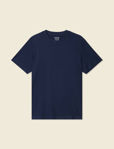 T-shirt manches courtes bleu marine homme