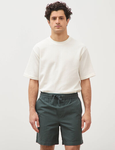 Bermuda vert kaki homme