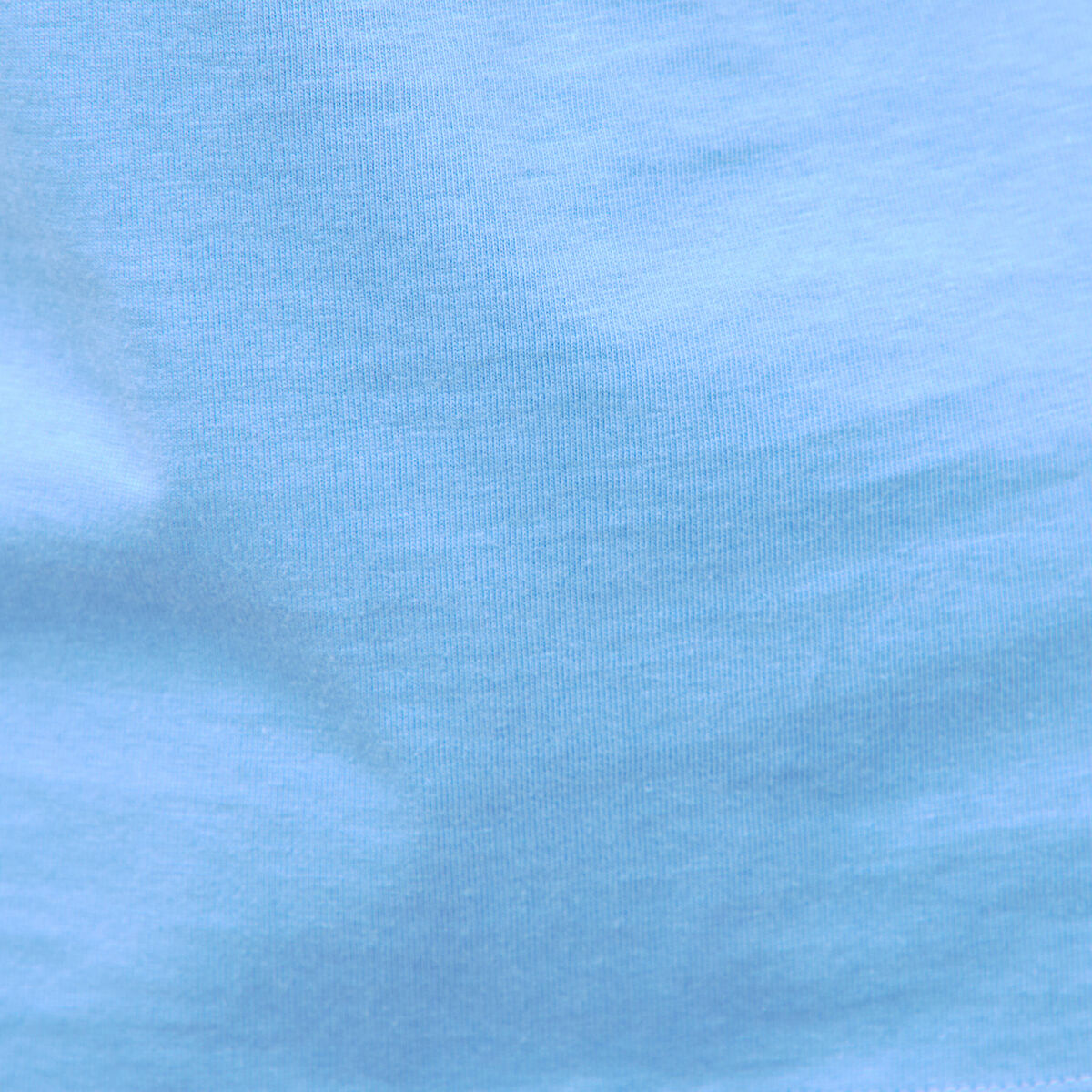T-shirt droit col rond manches courtes bleu clair femme