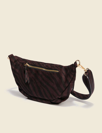 Sac bandoulière avec doublure noir femme