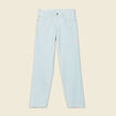 Jeans relax 5 poches denim bleach homme
