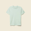 T-shirt en coton manches courtes vert pastel homme