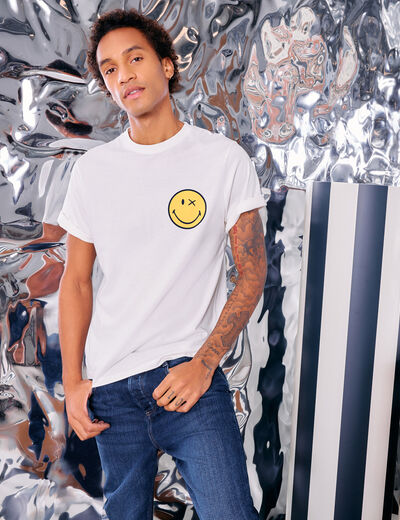 T-shirt SmileyWorld ecru homme