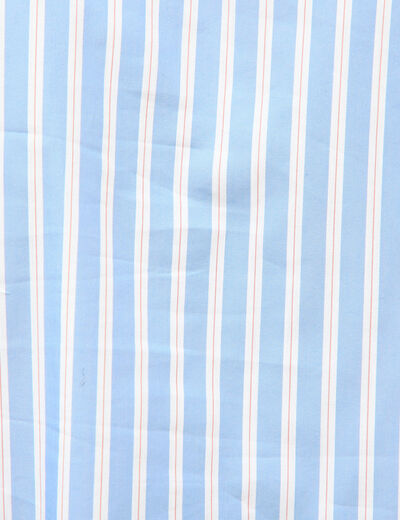 Chemise manches longues col montant multicolore femme