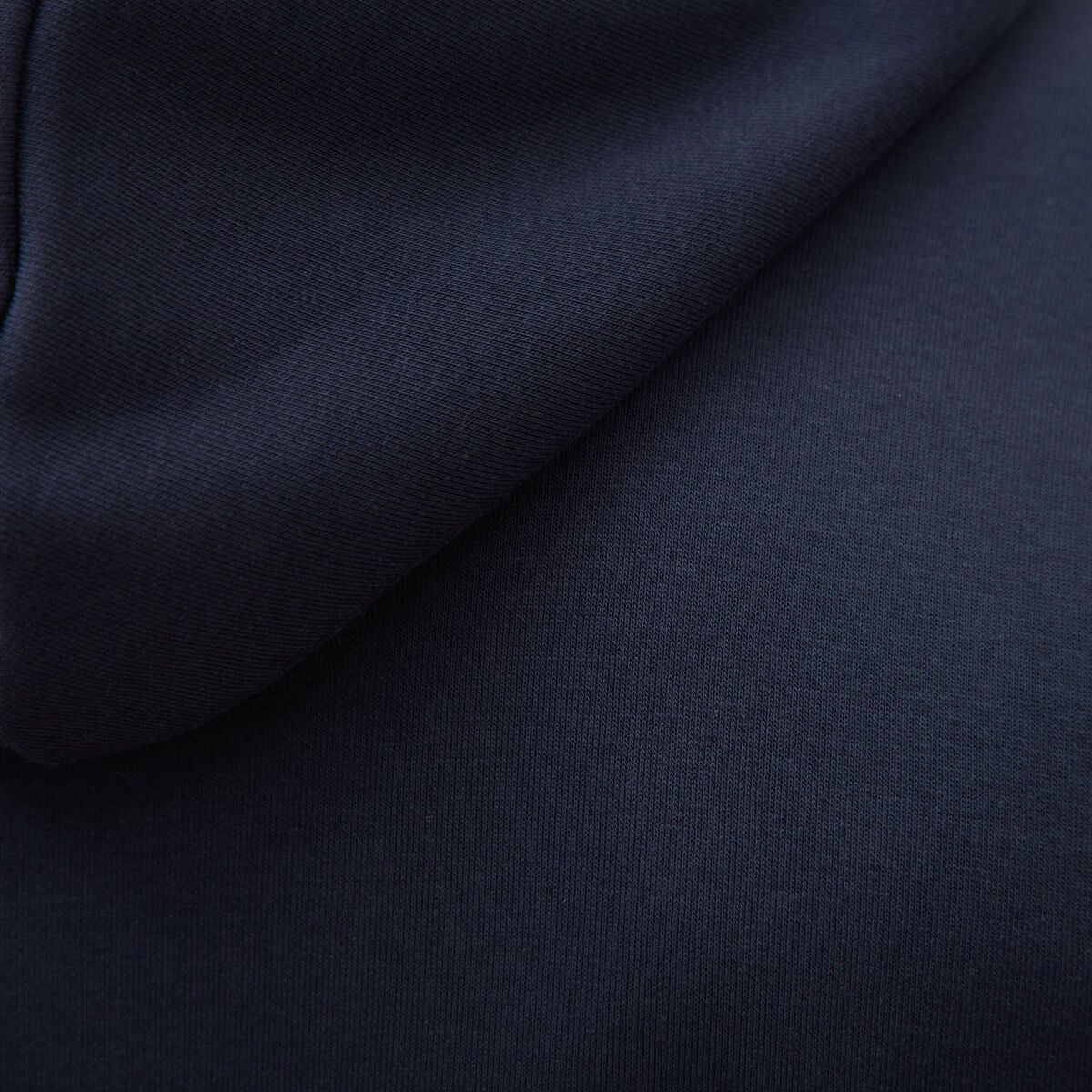 Sweat &agrave; capuche manches longues bleu marine homme