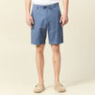 Bermuda droit bleu foncé homme