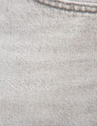 Bermuda en jean coton denim snow gris homme